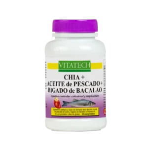 Aceite de Pescado + Chia + Bacalao x 30 comp - Vitatech
